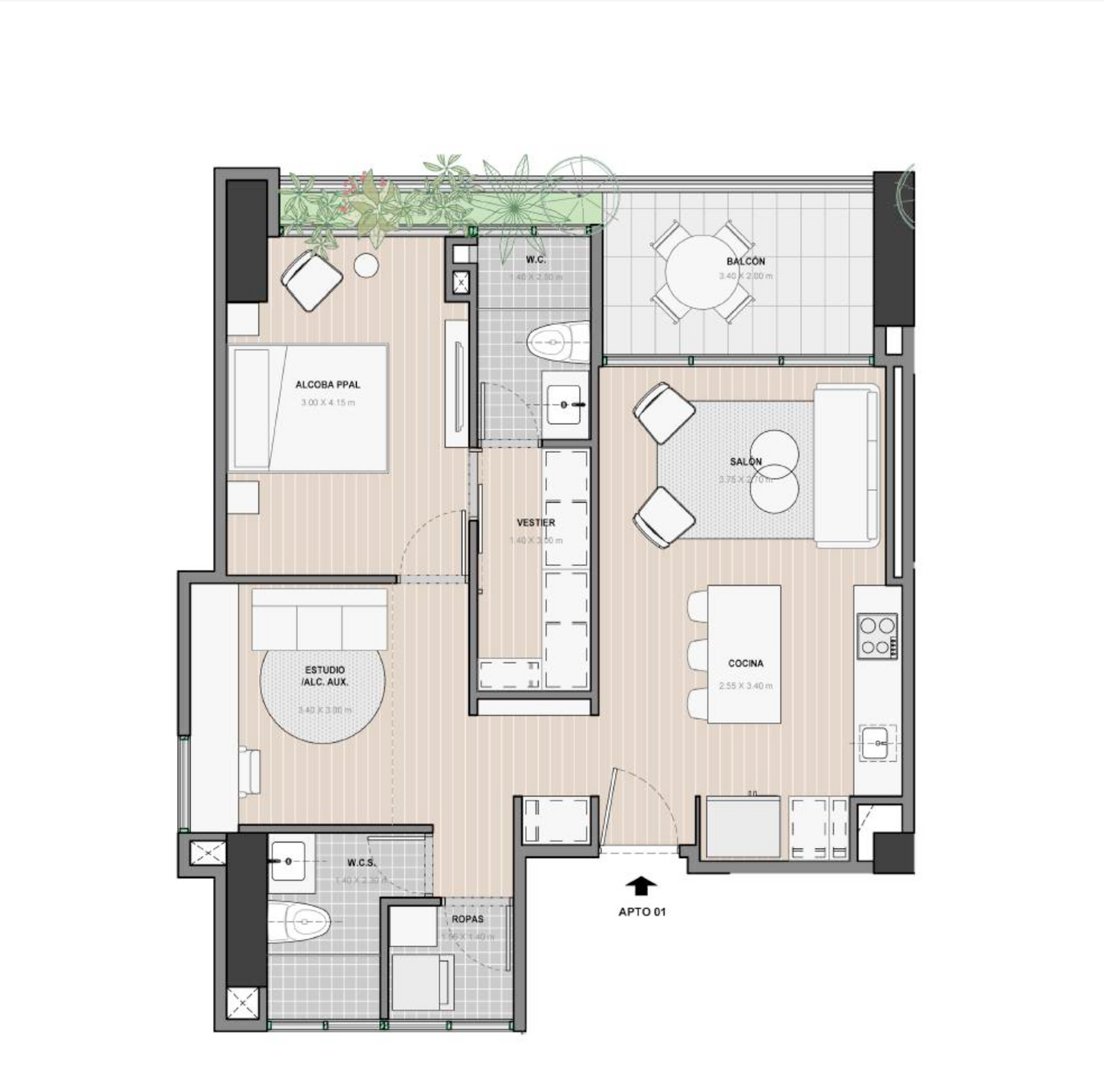 Apartaestudio moderno en Medellín - Invierte en tu futuro