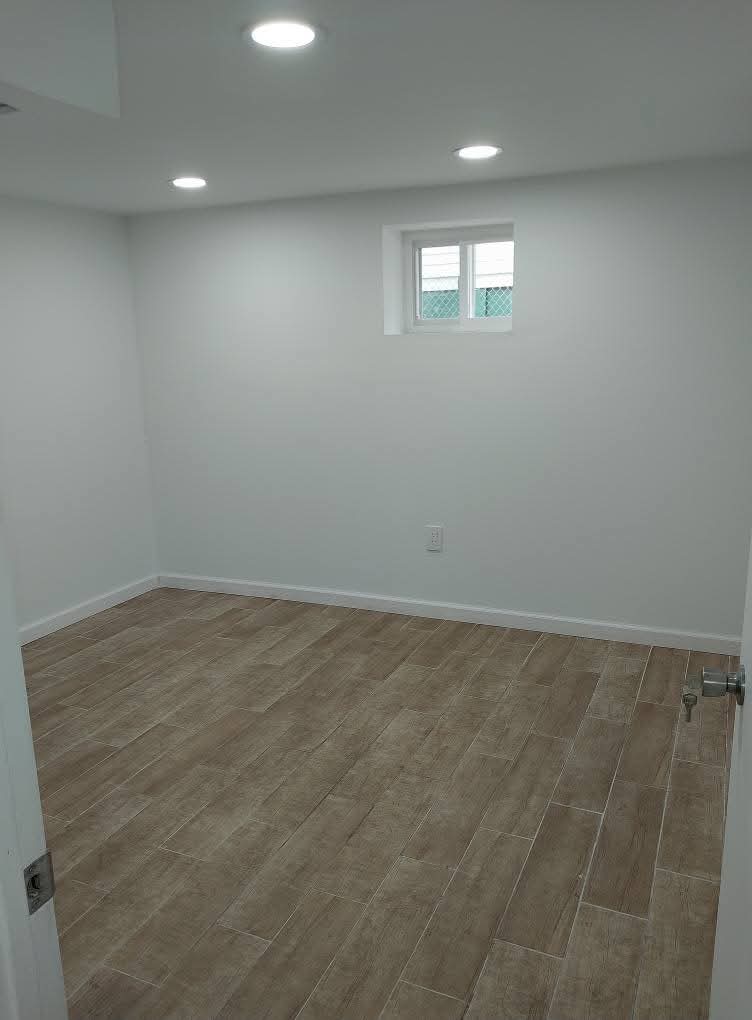 One room basement located in Newark, New Jersey